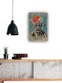 1pc Jack Skeleton and Sally Tin Metal Sign I See Your Scars Inspirational Quotes Home Living Wall Decor Art Gift 8 X 12 Inch.