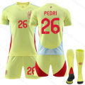 Football raining hes 2024 Spain Away Cup Football hes suit Jersey o.7 orata 9 arey 19.