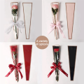 50 PCS Single Rose Sleeves Flower Wrapping Bag Floral Wrappers Plastic for Valentine'S Day,Black.