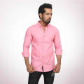 Green Panama Long Sleeve Casual Shirt for Men.