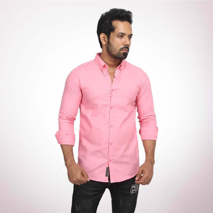 Green Panama Long Sleeve Casual Shirt for Men