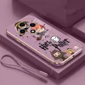 OPPO Reno 12F 5G Reno12F Fashion Harry Potter Wand Phone Case Square Edge Pattern Casing Plated Phone Shell. 