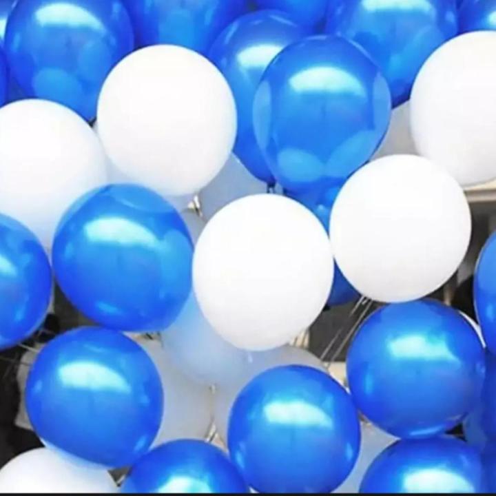 White And Blue Balloon-20pcs/monty balloon 20pc/party balloon-20pc package