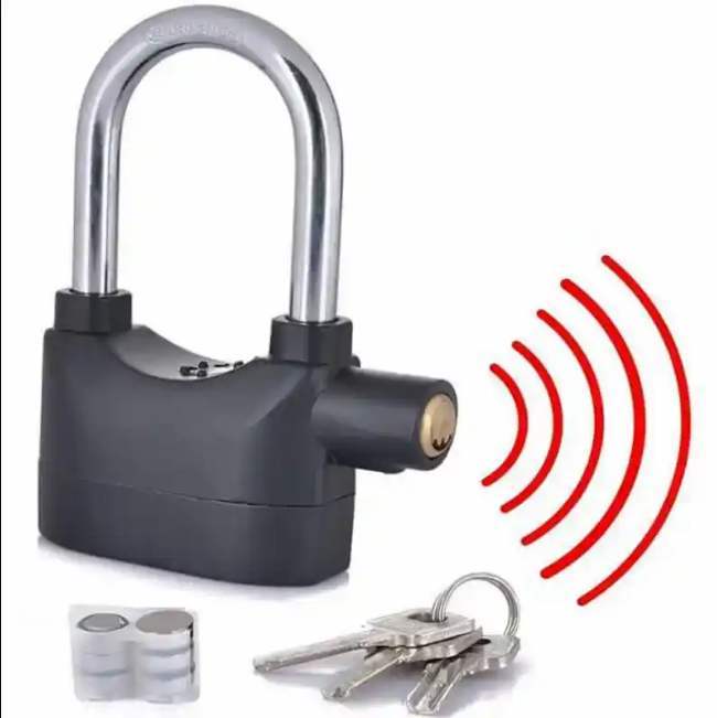 Security Alarm Lock With Loud Sound System