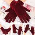Super Stylish Velvet Hand Gloves For Women. 