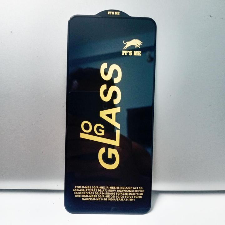 Samsung Galaxy A11 Samsung Galaxy M11 9H Full Coverage Tempered OG  Glass Screen Protector