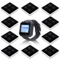 Retekess T128 Restaurant Pager System Waiter Queue Wireless Calling System Rechargeable Watch Pager and TD033 Buttons.