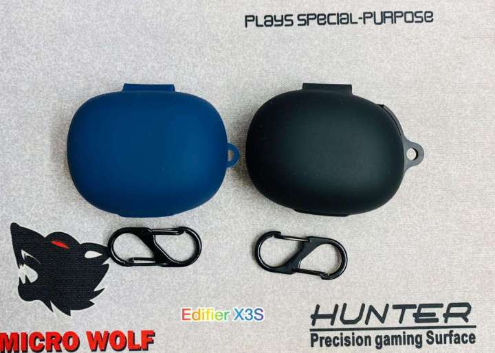 Edifier X3s Only Case Premium Artificial Carrying Case Shockproof Earbuds Protective Cover Box for buds Soft Silicone Bluetooth Headphone Cover