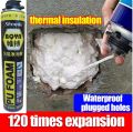 PU Foam Spray 750ml Expanding Spray Hardens In 3 Seconds PU Foam Sealant Waterproof & Plugged Holes. 