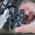 18 In 1 Snowflake Multi Pocket Tool Keychain Spanner Hex Wrench Multifunction Screwdriver Multipurpose Camp Survive Outdoor Hike -Multiple colour.