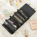 4-in-1 Foldable Travel Makeup Organizer Bag with Detachable Mesh Cosmetic Pouches & Hanging Hook – Portable Roll-Up Toiletry Storage Case for Cosmetics, Skincare & Toiletries – 53×22.5cm. 