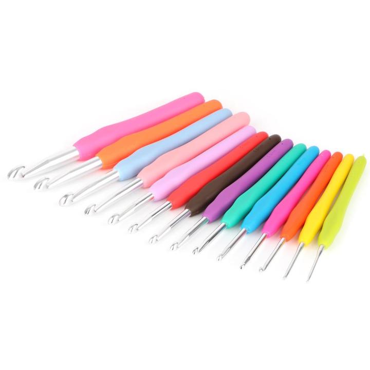 14pcs%20Crochet%20Hooks%202.0-10.0mm%20Soft%20Handle%20Knitting%20Needles%20Sewing%20Weave%20Accessories%20-%20Image%203