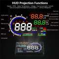 AD 5.5Inch OBD2 HUD Car Black Automotive Supplies Windshield Speed with Speeding Water Temp RPM Alarm. 