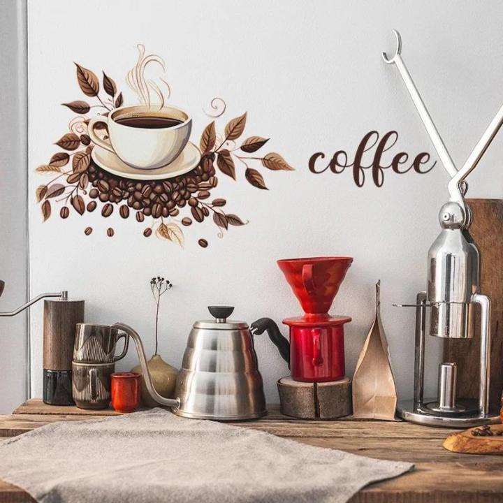 Personalized%20Creative%20Coffee%20Cup%20Cafe%20Background%20Landscaping%20Decorative%20Wall%20Stickers%20Wholesale%20Self-adhesive%20Wall%20Stickers%20-%20Image%204