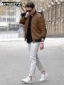 TACVASEN Lightweight Bomber Jackets Mens Waterproof Casual Jacket Outdoor Basketball Jakcets Coats With Pocket Windbreaker.