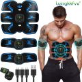 EMS Wireless Muscle Stimulator Trainer Smart Fitness Abdominal Training Electric Weight Loss Stickers Body Slimming Massager.