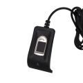 Compact USB fingerprint attendance system sensor - black.