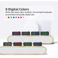 Alarm Clock Programmable RGB LED Compact Bedside Clock Modern Smart Digital Clock for Bedroom Accessory Wake Up Aid Home Décor Sleep Management Gift Idea. 