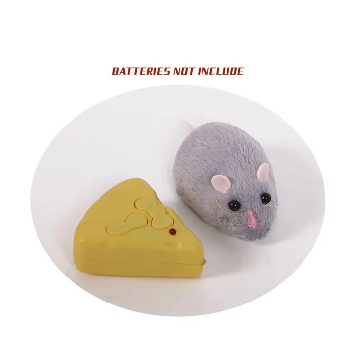 【happy one】Wireless Electronic Remote Control Rat Plush RC Mouse Toy Emulation Toys Rat for Cat Dog Mini Rat Tricky Toy
