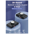 For Old Audio Systems 3D Stereo Bluetooth 5.4 Receiver Optical Fiber Coaxial Output USB Playback. 