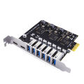 PCIE To USB Controller Card-1 * PCIE Adapter Card-black.
