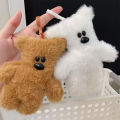 Kawaii Mr. Bean Teddy Bear Plush Toy Keychain Backpack Pendant Cartoon Anti Drop Chain Cute Car Keyring Women Bag Accessories Fayshow.