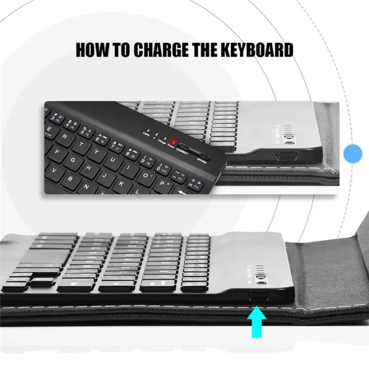 Bluetooth%20Mini%20Wireless%20Keyboard%20with%20PU%20Leather%20Case%20for%20Smartphone%20Tablet%204.5%20Inch%20-%206.8%20Inch%20Rechargeable%20Easy%20to%20Use%20Black%20-%20Image%206