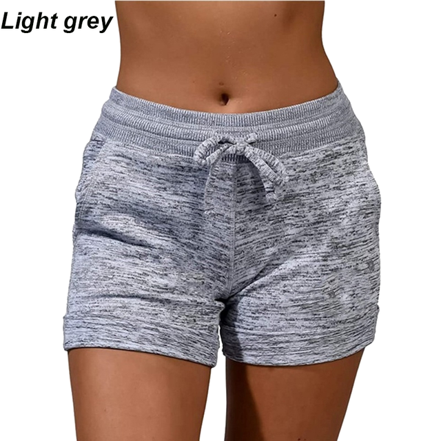 Womens%20Solid%20Elasticated%20Waist%20Shorts%20Ladies%20Summer%20Yoga%20Gym%20Fitness%20Jogging%20Hot%20Pants%20Sweatpants%20Clothing%20-%20Image%207