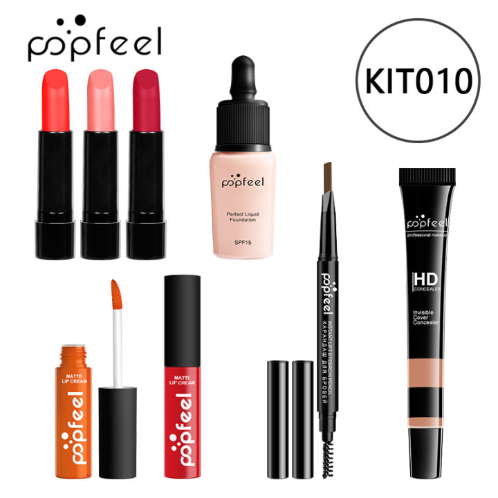 POPFEEL%2025/16/8%20Pcs%20Makeup%20Set%20KIT014%20POPFEEL%20All%20In%20One%20Makeup%20Kit%20Eyeshadow%20Lip%20Gloss%20Lipstick%20Brushes%20Eyebrow%20Concealer%20Lateil%20-%20Image%207