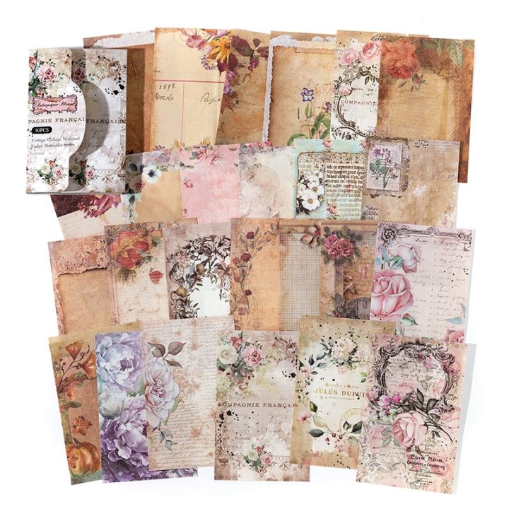 50%20pcs%20Vintage%20Art%20Material%20paper%20Diy%20Decorative%20paper%20for%20Scrapbooking%20hand%20made%20Junk%20Journaling%20supplies%20Craft%20Supplies%20-%20Image%207