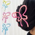 New Bow Knot Giant Hair Claw Colorful Big Hair Claw Clips Hair Accessories for Girls. 
