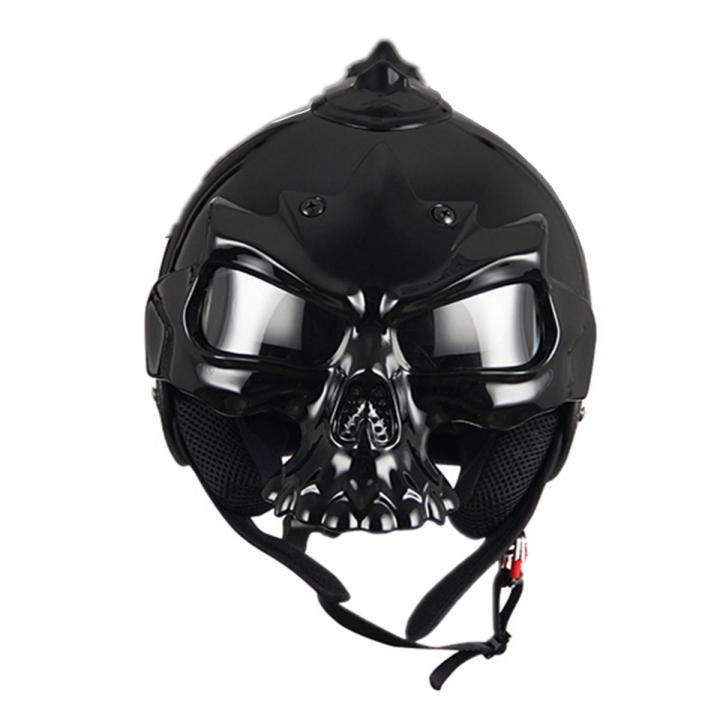 Conventional Fashion Motocross Personality Skull Mask Motorcycle Harley Helmet Protector Gift-L
