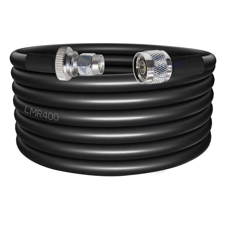 LMR400 Cable SMA Male to N Female LMR-400 Low Loss 50 Ohm Pigtail RF Coaxial Cable for 4G LTE Cellular Amplifier Cell Phone