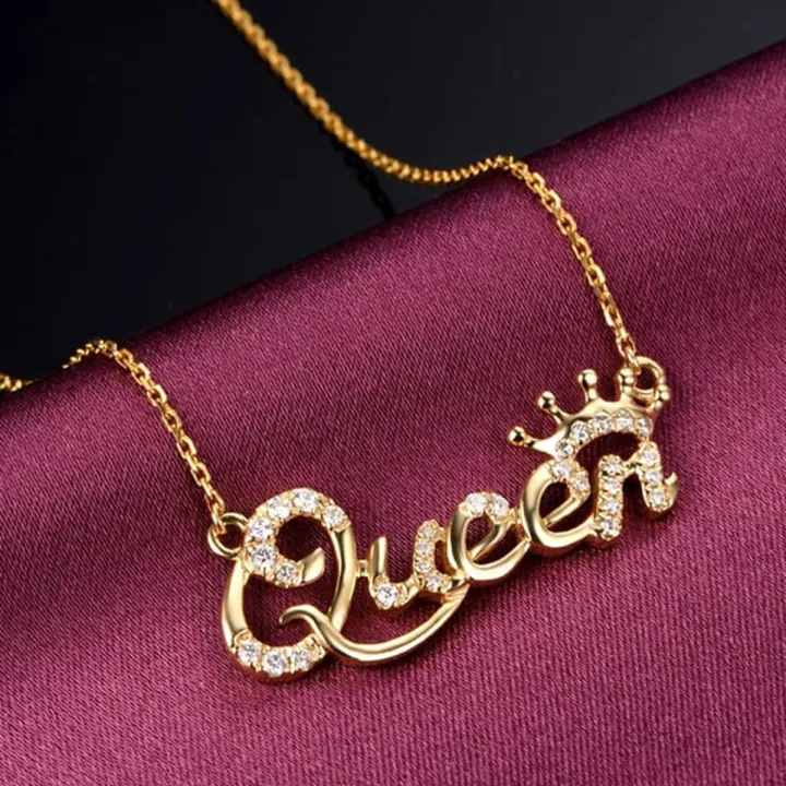 Luxury Queen Crown Chain Necklace | Daraz.com.bd