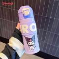 Sanrio Cinnamoroll Kuromi Thermos Water Bottle Kawaii Anime My Melody Student Kid Portable Vacuum Water Bottle Thermal Water Cup. 