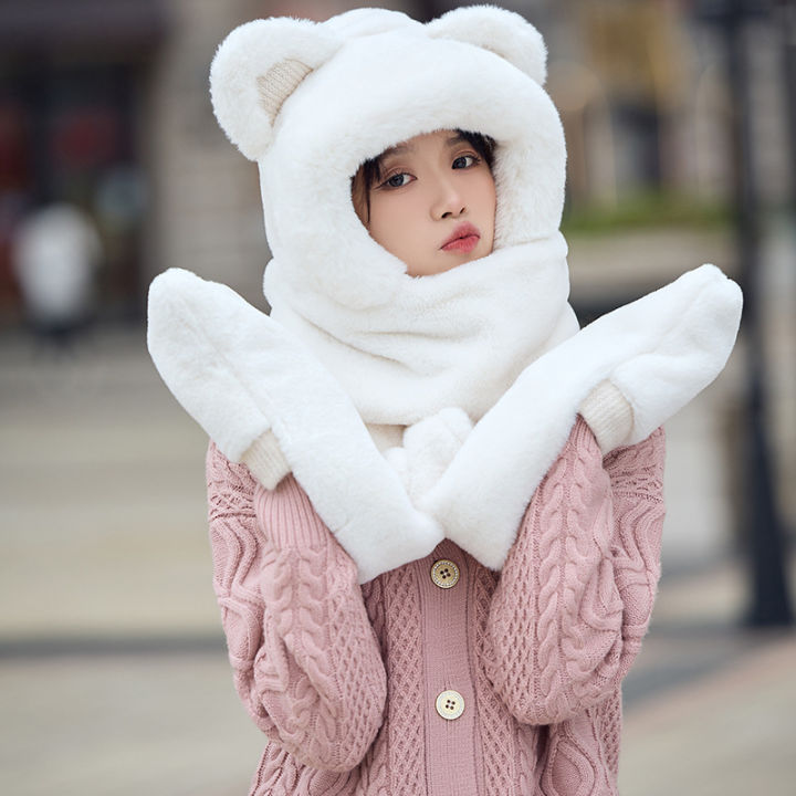 Bear%20hat,%20scarf,%20gloves,%20one-piece%20three-piece%20set%20for%20women,%20autumn%20and%20winter,%20Korean%20version%20of%20students,%20cute%20thickened%20knitted%20plush%20hat%20-%20Image%207
