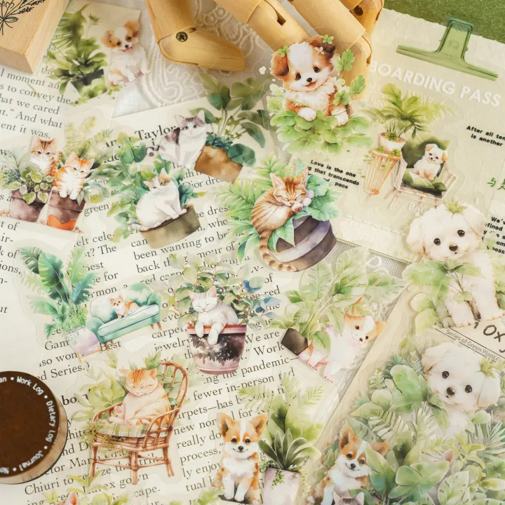 30pcs/pack%20Aesthetic%20Potting%20Plant%20PET%20Stickers%20DIY%20Scrapbooking%20Planner%20Collage%20Stationery%20Aesthetics%20Decor%20Flower%20Stickers%20-%20Image%203