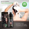 Natural Brown Hair Color Permanent Hair Coloring Shampoo Long Lasting Black Hair Dye Shampoo For Women Men Professional Dye. 