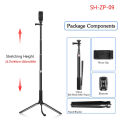 SH Table Floor Selfie Tripod For Phone Camera Stands Reflectors Photo Studio Video With Bluetooth Remote Control Shooting.