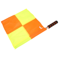 2X Soccer Referee Flags with Carrying Bag Football Judge Linesman Sideline Fair Play Sports Match Flags Equipment.