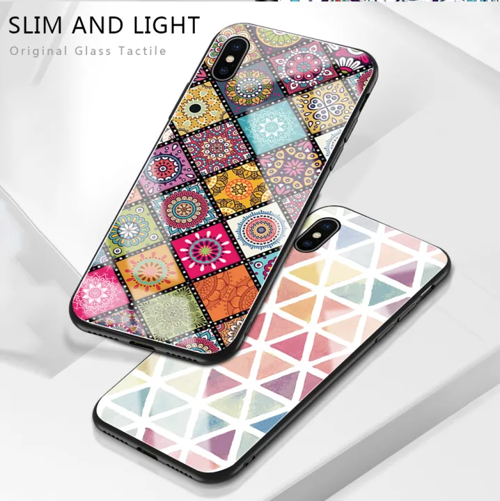 Jizetin%20for%20Vivo%20V25%205G%20/%20V25E%20Glass%20Back%20Cover%20Decorative%20Pattern%20Glossy%20Tempered%20Glass%20Shockproof%20Soft%20Edge%20Phone%20Cases%20-%20Image%205