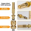 High Pressure Brass Water Nozzle Watering Tool Adjustable Pressure Washer.