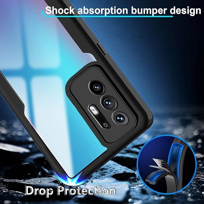 OPPO%20A94%205G%20Protective%20Black%20Border%20Crystal%20Clear%20Xundd%20Mobile%20Back%20Case%20Cover%20-%20Image%202