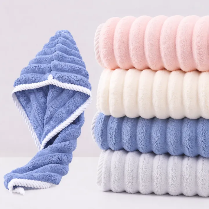 Microfiber%20Hair%20Towel%20Wrap%20%7C%20Coral%20Fleece%20Quick%20Dry%20Hair%20Turban%20%7C%20Anti-Frizz%20Soft%20Hair%20Drying%20Towel%20for%20Women%20-%20Image%203