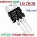 2Pcs- A Class LM7805 L7805CV L7805 7805 5V 1.5A Voltage Regulator IC 3 Pin TO-220 Package Fixed 5V Positive Voltage Regulator IC Electrical Circuitry & Parts.