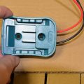 10.8V-12V Battery Mount Dock Power Connector with 14Awg Wires Connectors Adapter Tool for Makita Battery DIY, Black. 