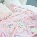 Cartoon Hello Kitty Plush Blanket Anime Flannel Pillowcase Kawaii Sanrio Room Decor Nap Air Conditioner QuiltFine Gift For Girl.