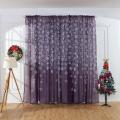 Christmas Snowflake Curtain Tulle Window Treatment Voile Drape Valance All-match Tulle Curtains For Bedroom Living Room Decor. 