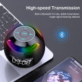 Wiresto G90 Dazzling color Wireless Bluetooth Portable Mini TWS Bass Stereo Music Surround Mobile Call Outdoor Speakers with Alarm Clock. 