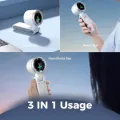 Handheld Portable LED Display Five Wind Modes Rechargeable Turbo Fan.